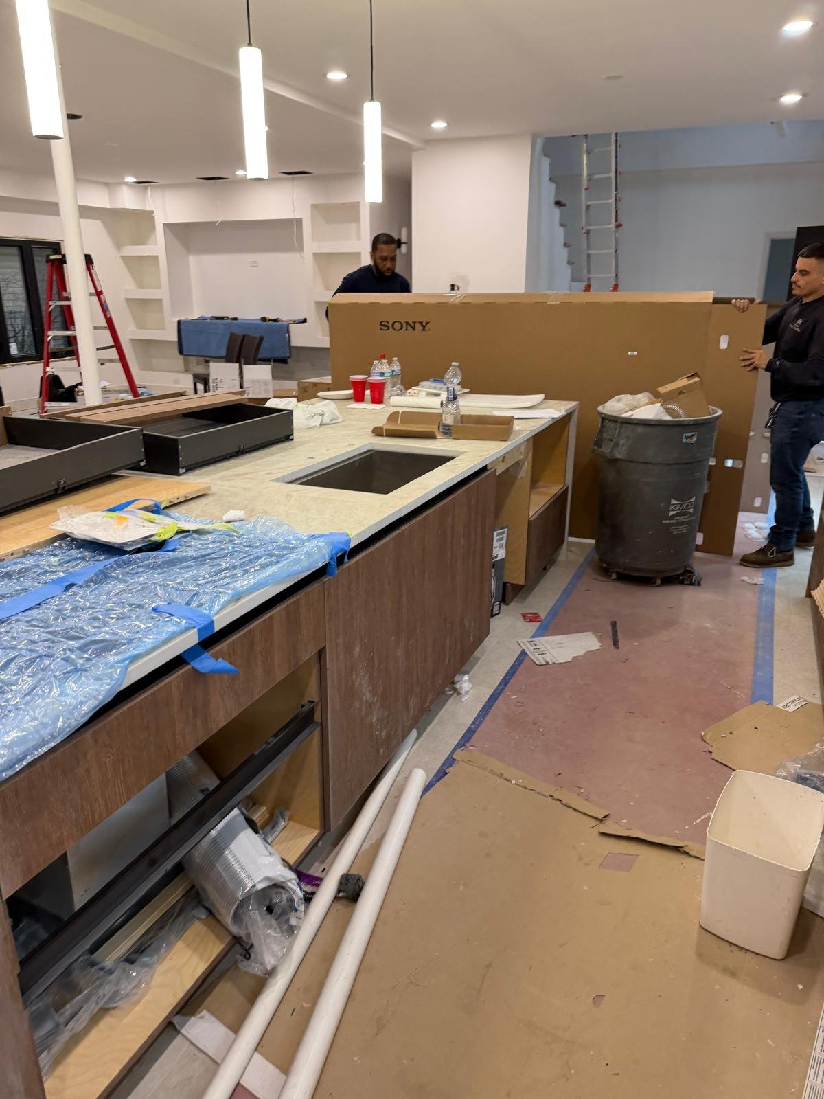 Kitchen in final installation phase
