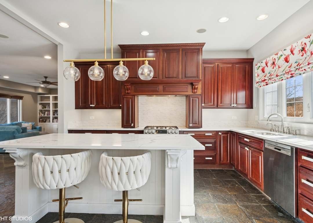Existing kitchen cabinetry before remodeling