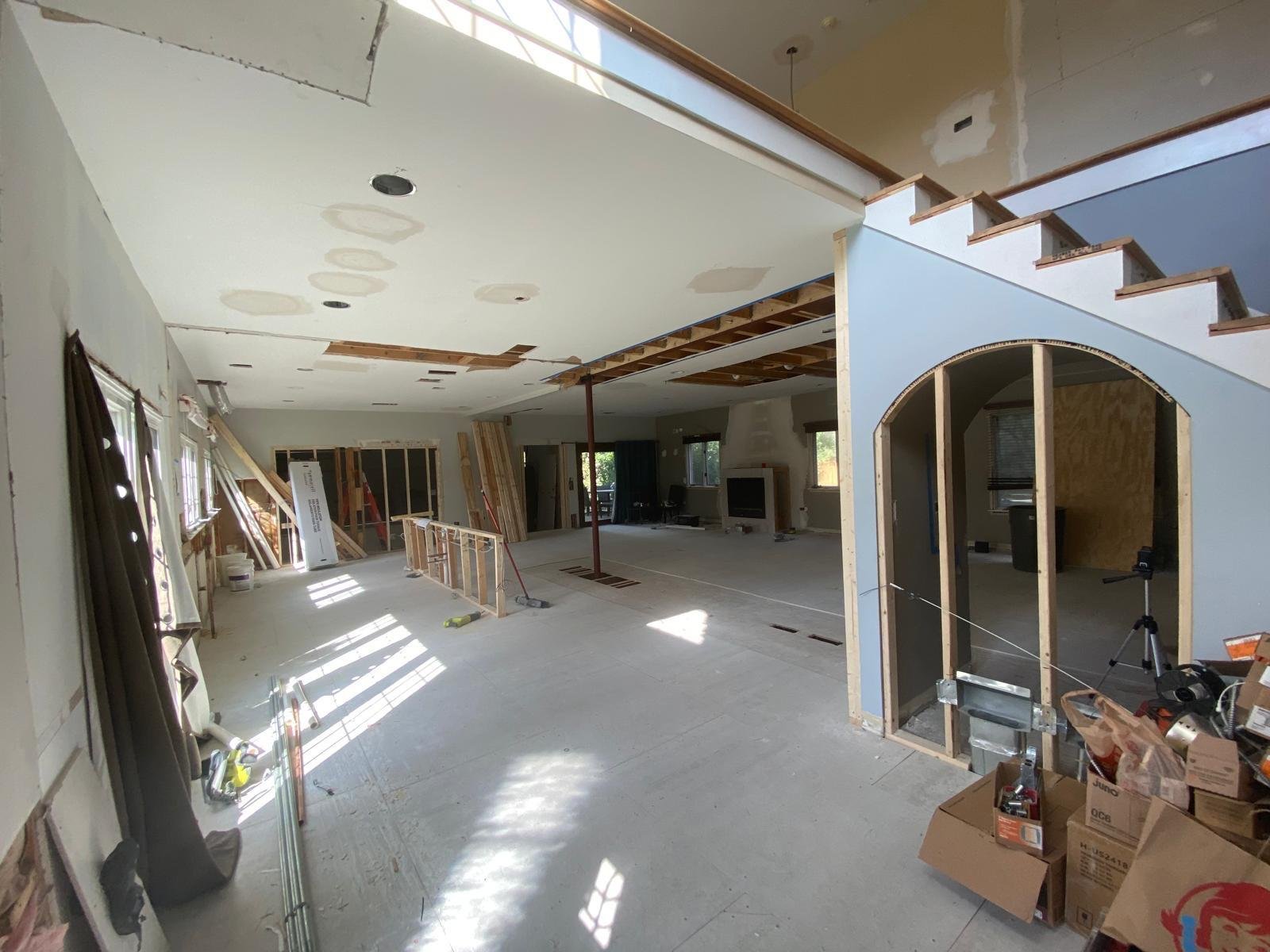 Kitchen after full demolition