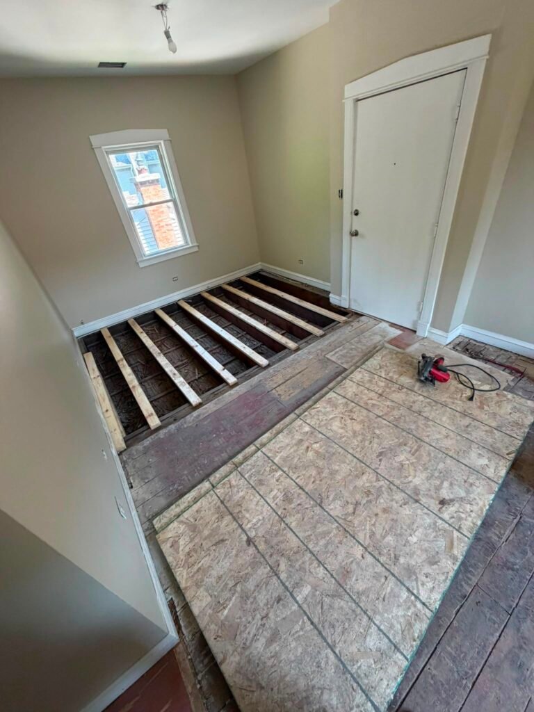 Original basement flooring — Evanston, IL