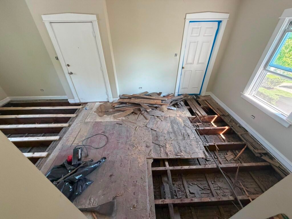 Basement before restoration — Evanston, IL