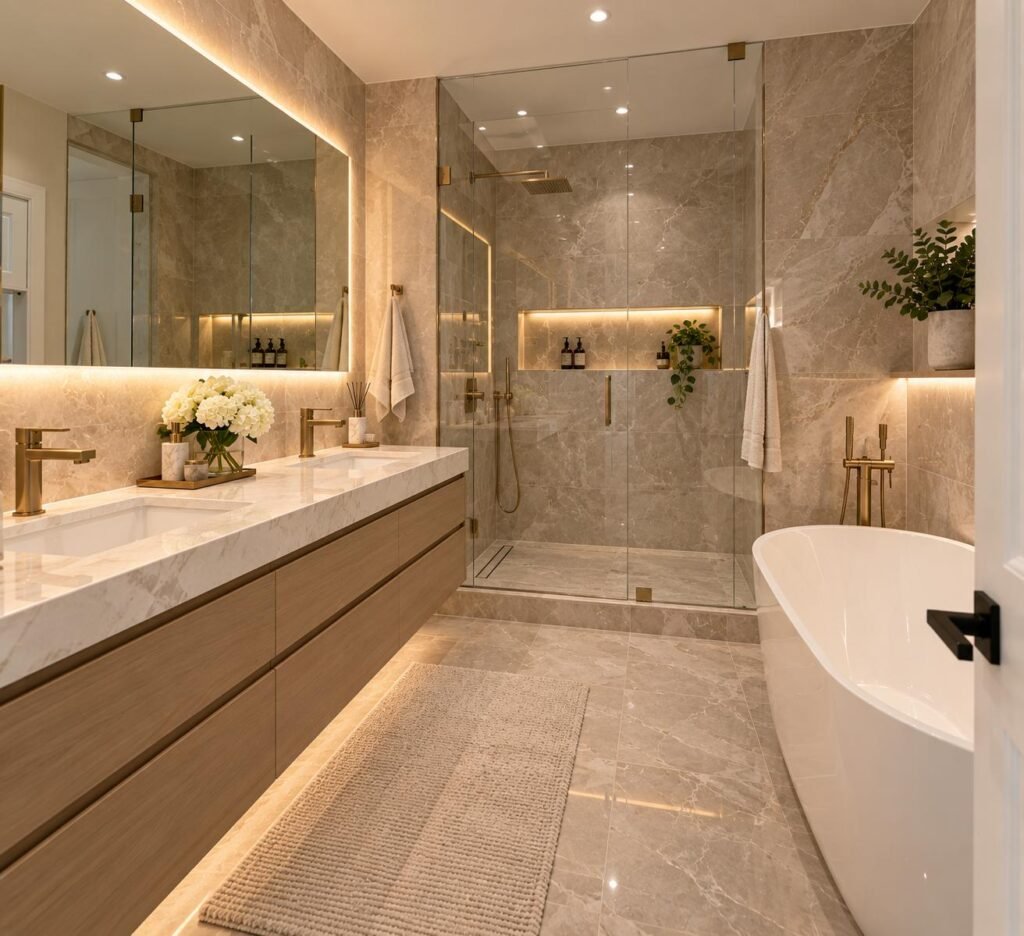 Bathroom renovation detail — Skokie, IL