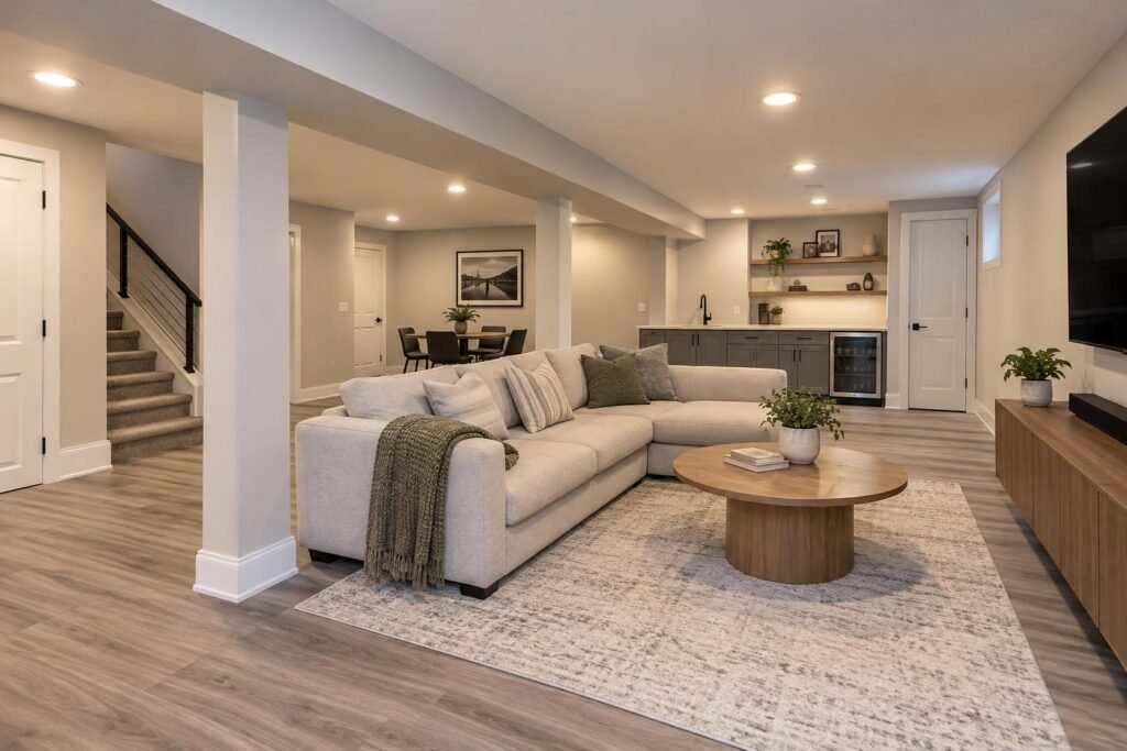Finished basement remodel — greater Chicago area — Fairway Home Remodeling